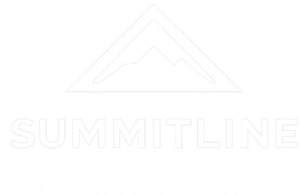 White logo featuring a mountain outline above the text SUMMITLINE in bold letters.